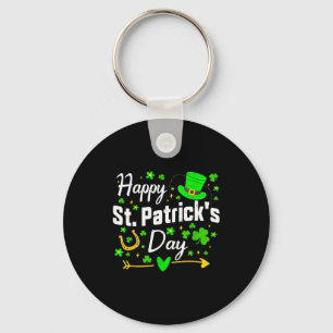 Chaveiro Feliz dia de São Patrício trevo irlandês homens mu
