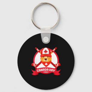 Chaveiro Feliz Dia do Canadá Design Humorístico Groundhog C