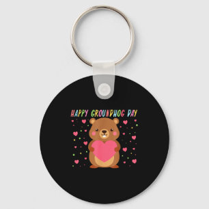 Chaveiro Feliz Dia do Groundhog Day Groundhog Day Fofura Wo