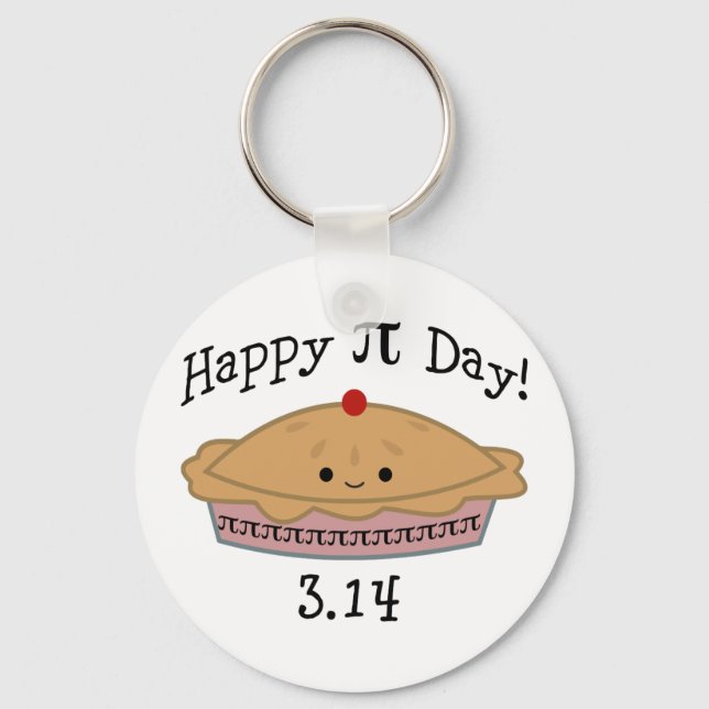 Chaveiro Feliz Dia Pi! (Frente)