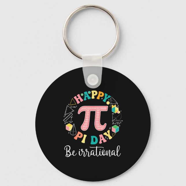 Chaveiro Feliz dia seja professor de matemática amante de i (Frente)