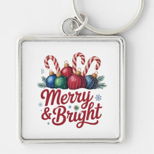 Chaveiro Feliz e Bright Christmas Magic
