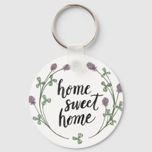 Chaveiro Feliz em ser palavras caseiras Home Sweet Home