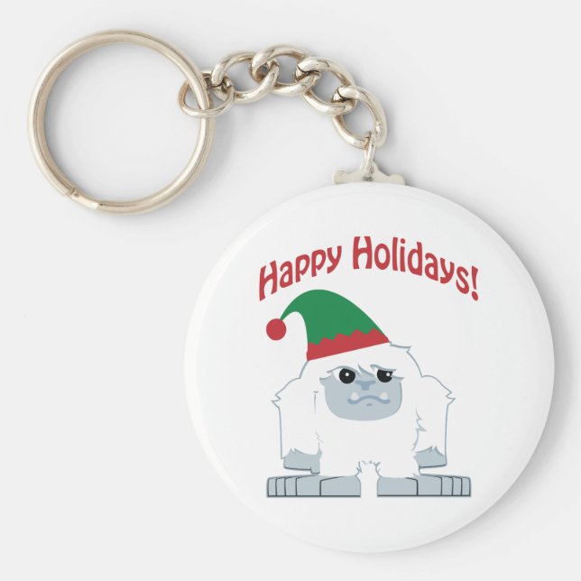 Chaveiro Feliz Feriados! Natal Yeti (Frente)