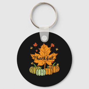 Chaveiro Feliz Folha de Pumpkin Bonito Homens de Queda de A