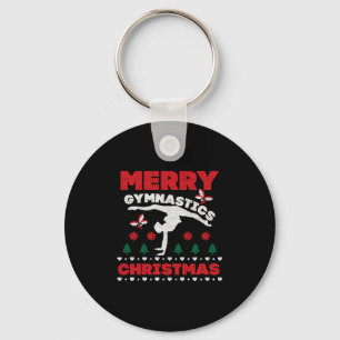 Chaveiro Feliz ginástica Camisa de Natal Feia