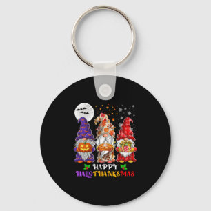 Chaveiro Feliz Gnome Amante do Hallothanksmas Halloween Açã