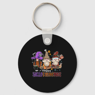 Chaveiro Feliz Hallothankmas Gnomis Halloween Ação de Graça