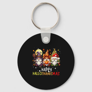 Chaveiro Feliz Hallothanksmas Amante de Gnomos Halloween Al