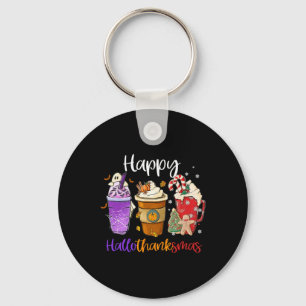 Chaveiro Feliz Hallothanksmas Café Obrigados de Dia das Bru