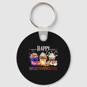 Chaveiro Feliz Hallothanksmas Dia das Bruxas Ação de Graças