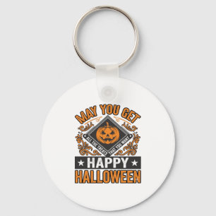 Chaveiro Feliz Halloween Abóboras Guloseimas Vintage