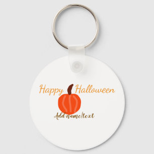 Chaveiro Feliz Halloween laranja abóbora outono laranja mar