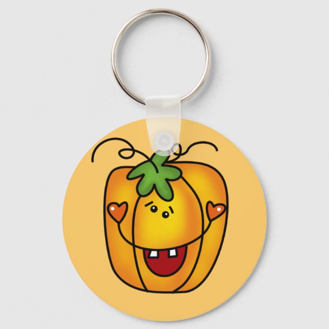 Chaveiro Feliz Jack O Lanterna Camisetas e presentes (Frente)