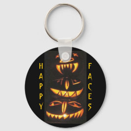 Chaveiro Feliz Jack o'Lantern Faces