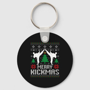 Chaveiro Feliz Kickmas Karatê Jiu Jitsu Natal Feio Xmas