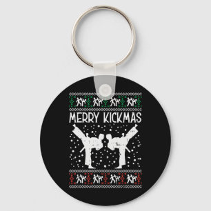 Chaveiro Feliz Kickmas Natal Feio Karate Jiu Jitsu Mart
