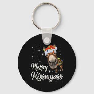 Chaveiro Feliz Kissmy Donkey Sarcastic Xmas Engraçado Pajam