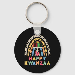 Chaveiro Feliz Kwanzaa Rainbow African American Harvest Fes