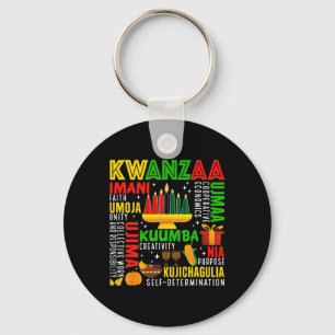 Chaveiro Feliz Kwanzaa Sete Princípios De Homens Kwanzaa
