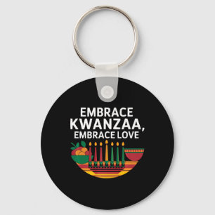 Chaveiro Feliz Kwanzaa vela Africa Holiday African American