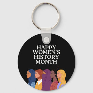 Chaveiro Feliz Mês da História das Mulheres