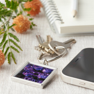 Chaveiro Feliz Namorados Ama Rosas Românticos Roxos