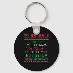 Chaveiro Feliz Natal Animal Sujo Ya Xmas Pajama Famil