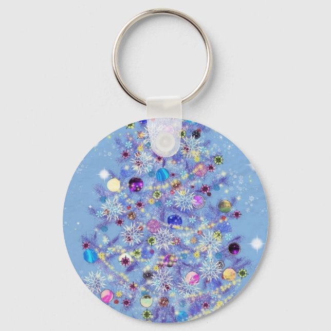 Chaveiro Feliz Natal - Árvore de Natal (Frente)