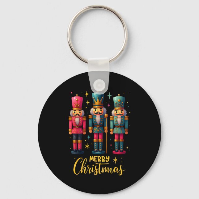 Chaveiro Feliz Natal Ballet Dança do Quebra-Nozes Mulheres  (Frente)