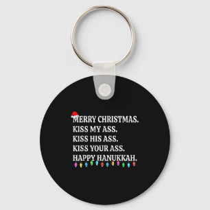 Chaveiro Feliz Natal Beije Meu Dele Seu Feliz Hanukkah