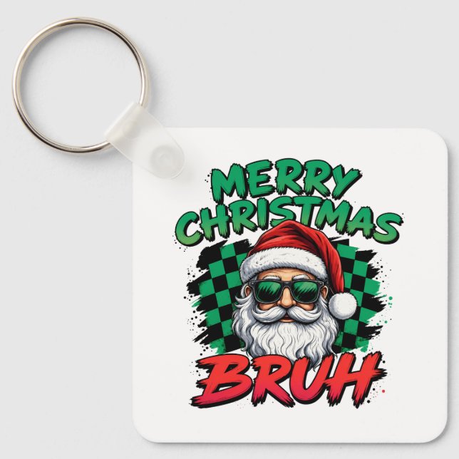 Chaveiro Feliz Natal Bruh (Frente)