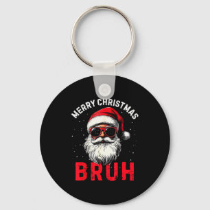Chaveiro Feliz Natal Bruh Engraçado Papai Noel Retro Homens