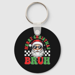 Chaveiro Feliz Natal Bruh Funny Papai Noel Retro Men W
