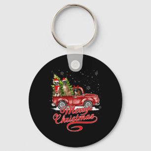 Chaveiro Feliz Natal Cães Papais noeis Reindeer Red Truc