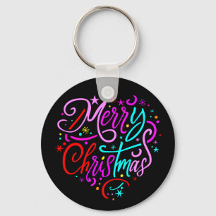 Chaveiro Feliz Natal - Camiseta Design de Natal