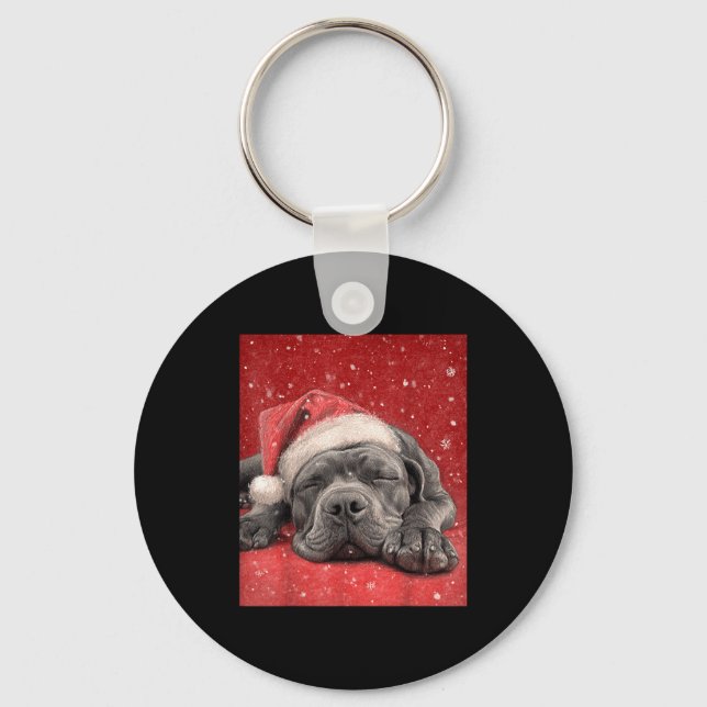 Chaveiro Feliz Natal Cane Corso  (Frente)