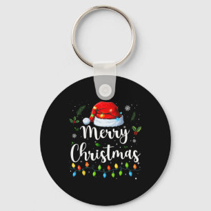 Chaveiro Feliz Natal Chapéu Vermelho do Papai Noel Rena Xma