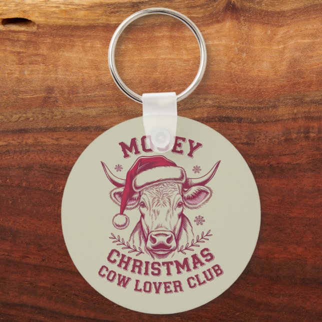 Chaveiro Feliz Natal Clube Western Cow Lover Natal (Frente)