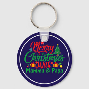 Chaveiro Feliz Natal com a Mamãe & Papai-42705