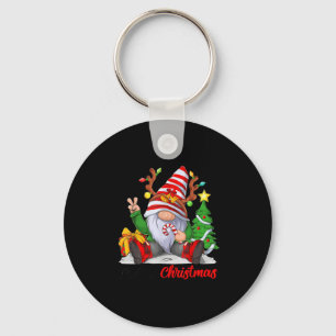 Chaveiro Feliz Natal da família Gnomo
