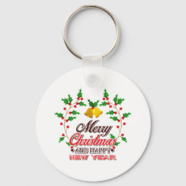 Chaveiro Feliz Natal da nossa família, Feliz ano novo