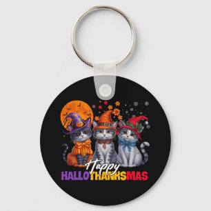 Chaveiro Feliz Natal de Ação de Graças de Halloween HalloOb