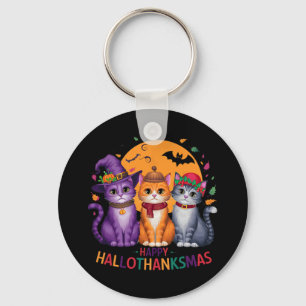 Chaveiro Feliz Natal de Ação de Graças de Halloween HalloOb