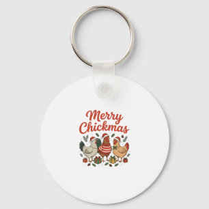 Chaveiro Feliz Natal de Frango Chickmas