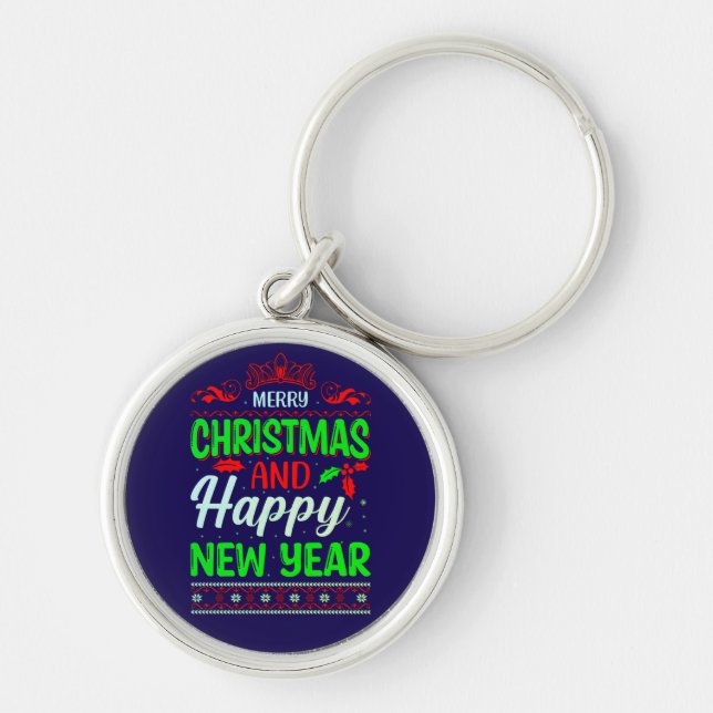 Chaveiro Feliz Natal E Feliz ano novo-61064 (Frente)