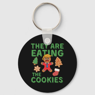 Chaveiro Feliz Natal - Eles Estão Comendo Biscoito