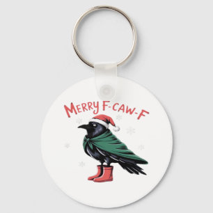 Chaveiro Feliz Natal F Caw F Estilo Clássico Vintage