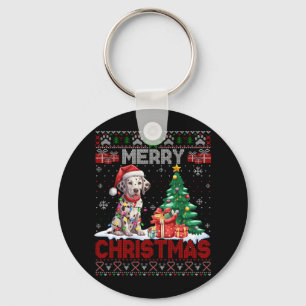 Chaveiro Feliz Natal - Família De Cachorros Dalmacianos Fei