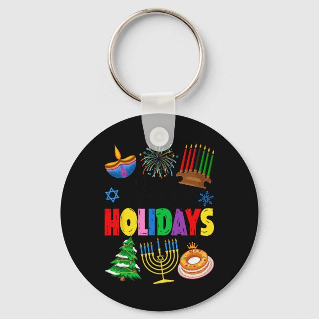 Chaveiro Feliz Natal Feliz Hanukkah Happ (Frente)